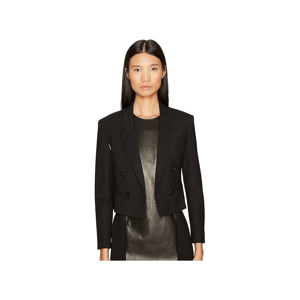 Neil Barrett Double Breasted Blazer Cape Women's Jacket Black Size 8 12776